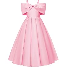 JerrisApparel Girls Big Bow Formal Party Dress Floor Length Wedding Ball Gown