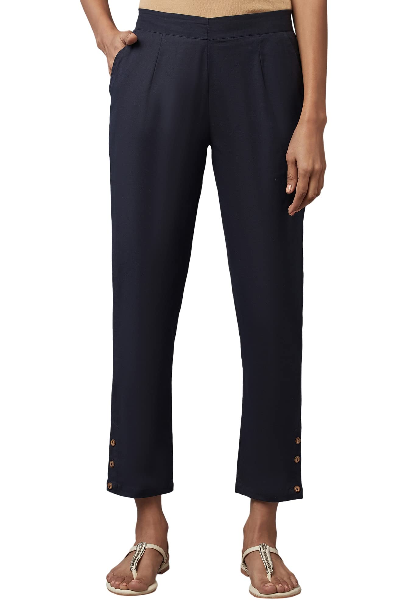 aurelia Women's High Rise Regular Trousers-picture-40