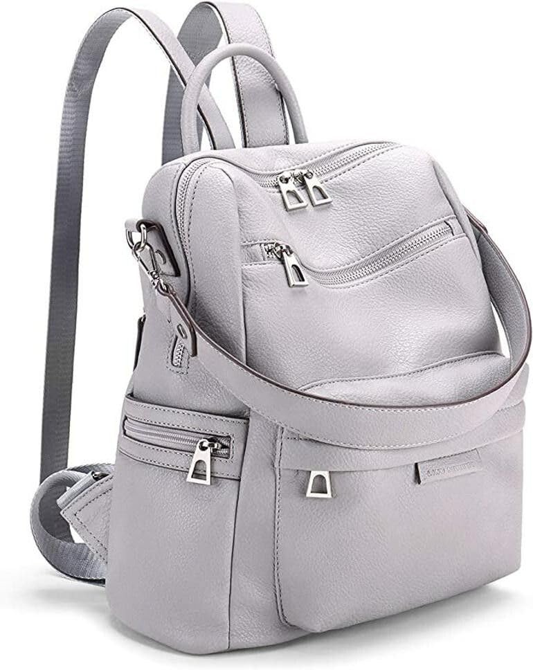 jaisom Stylish Women's Fashion Backpack Purses Multipurpose Design Handbags and Shoulder Bag (AUG_Buzz, Grey,_BZ)-picture-39