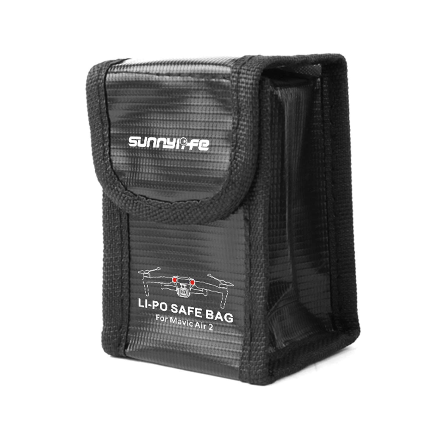 Hensych LiPo Safe Bag Heat Resistance Explosion Proof Radiation Protection Case for Mavic Air 2/Air 2S,Safe Storage Bag Fireproof Protective Box (for 1pcs battery)
