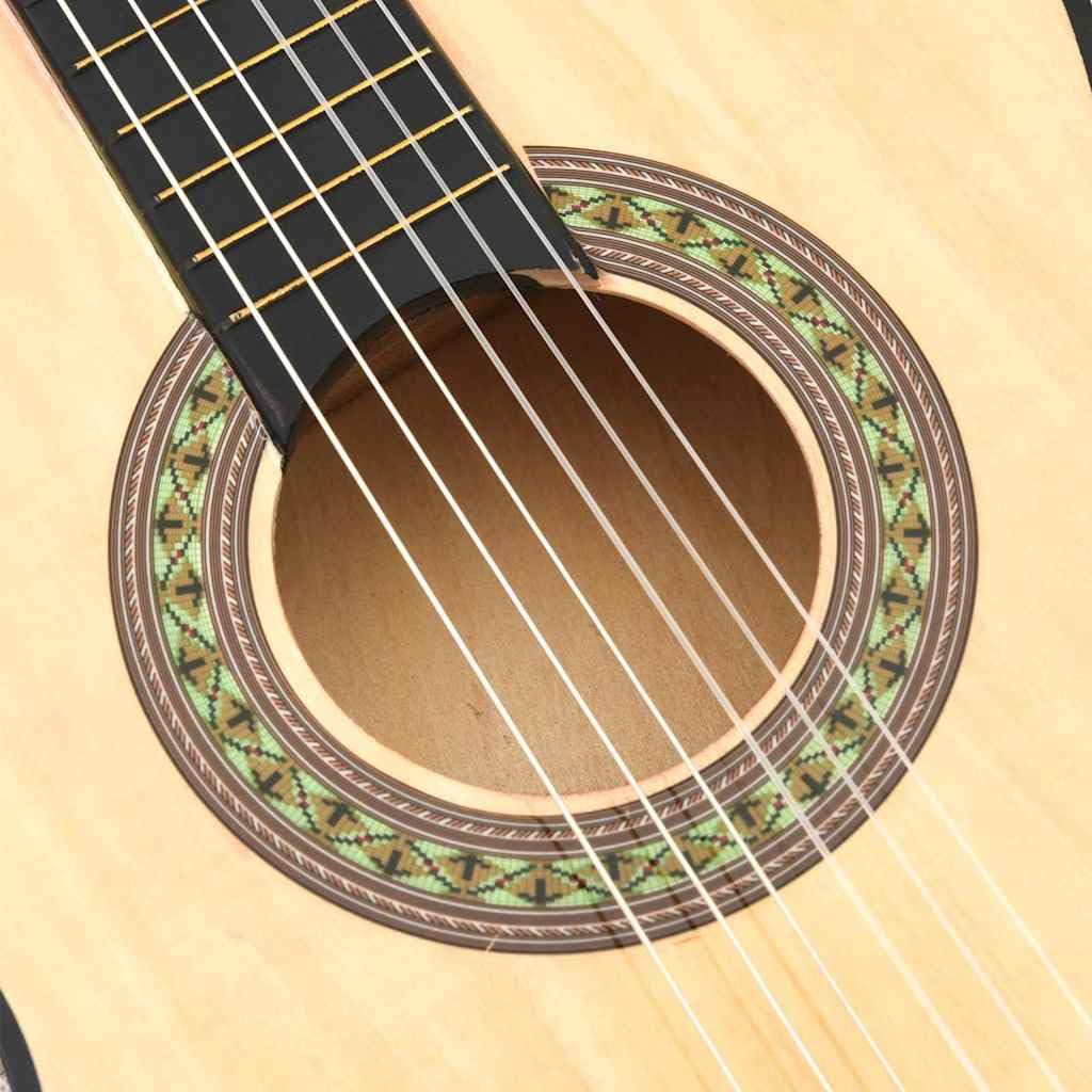 Gitara klasyczna 3/4 rozmiar 36 cala drewno lipowe dla dzieci i początkujących, gitara koncertowa z nylonowymi strunami naturalnymi