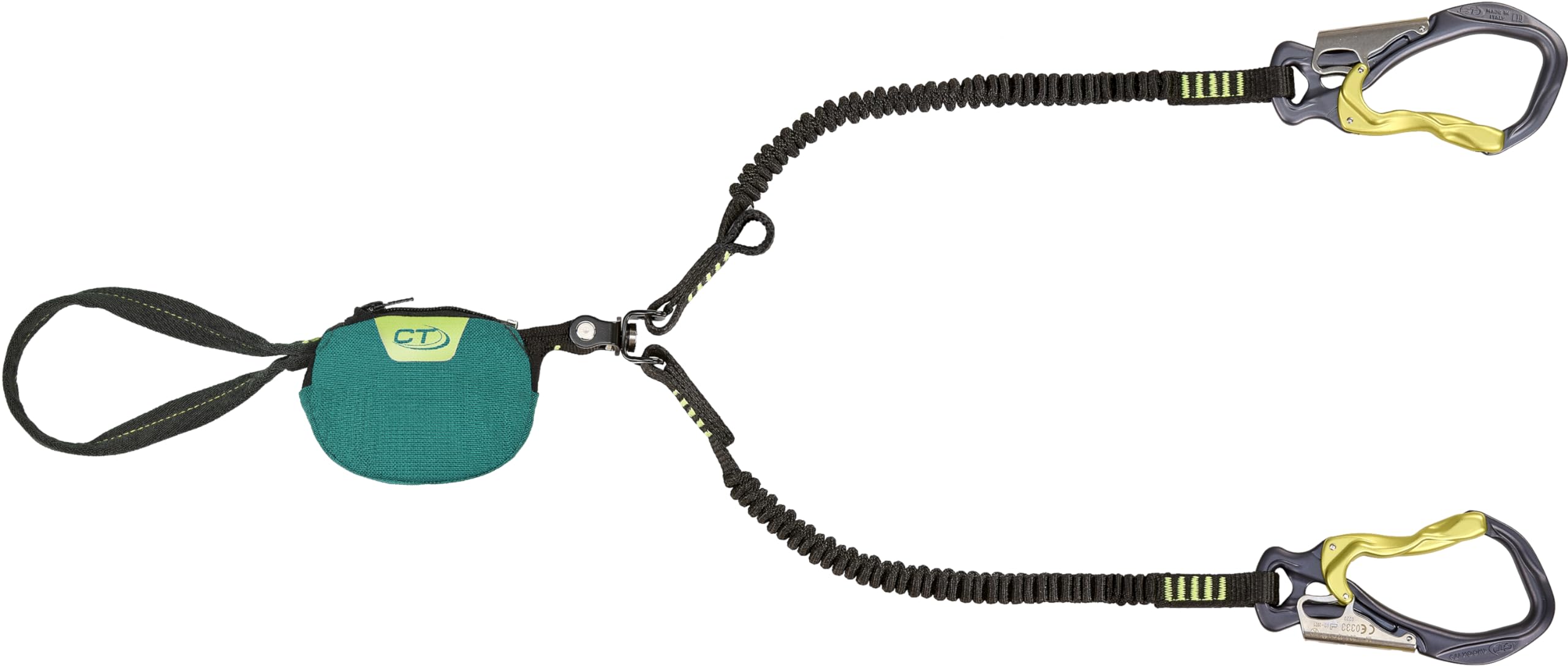 Climbing Technology Hook IT Twist, Via Ferrata Unisex Dorosły, Zielony, Jeden rozmiar