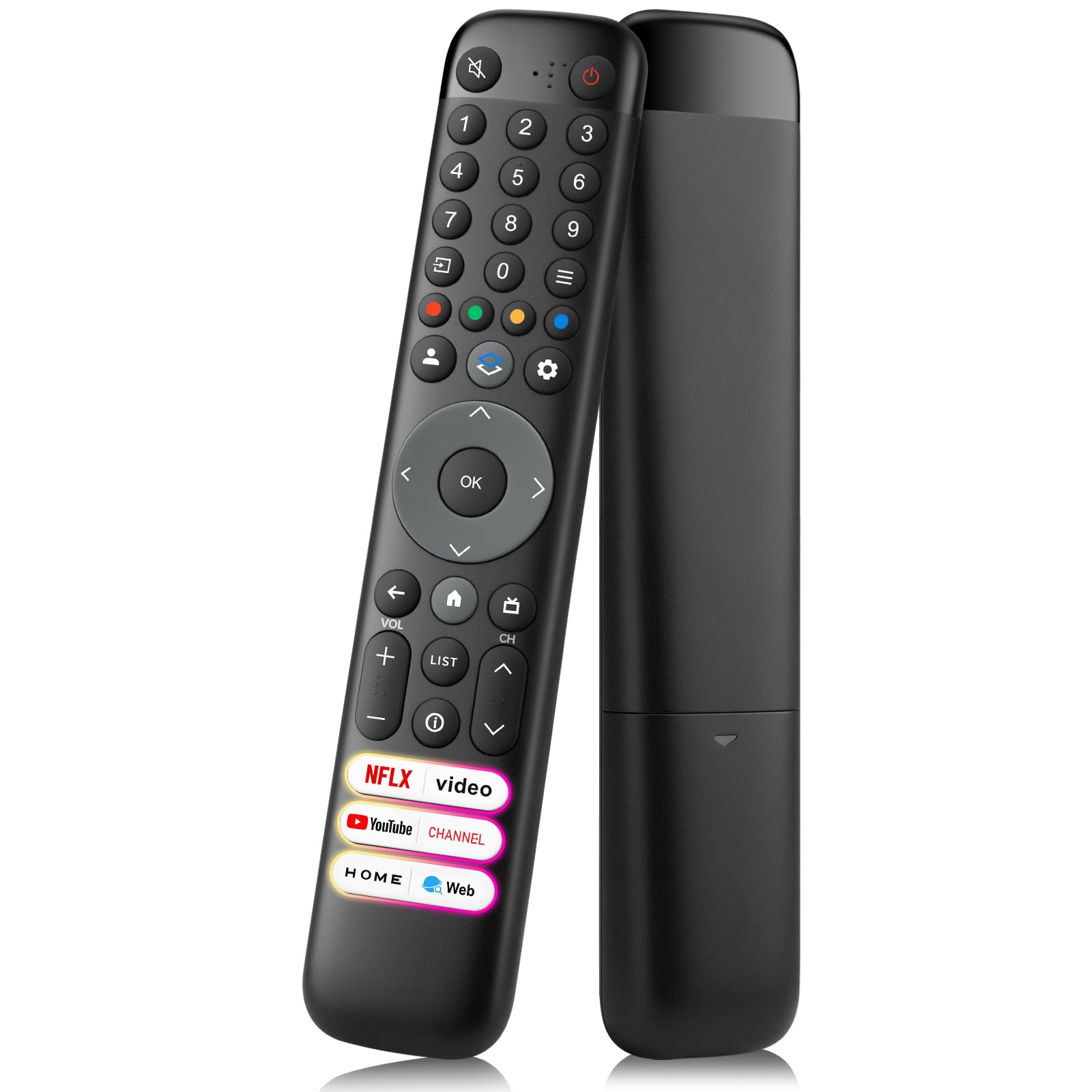 Per telecomando TCL Smart TV, telecomando sostitutivo per TV TCL Google e Android con 6 tasti di scelta rapida