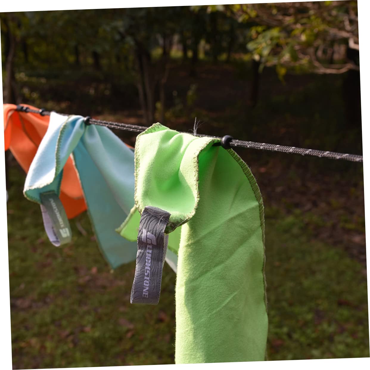 Happyyami Portable High Strength Nylon Clothes Drying Rope for Travel Camping Indoor Use Windproof and Clothesline for Towels Socks More Black