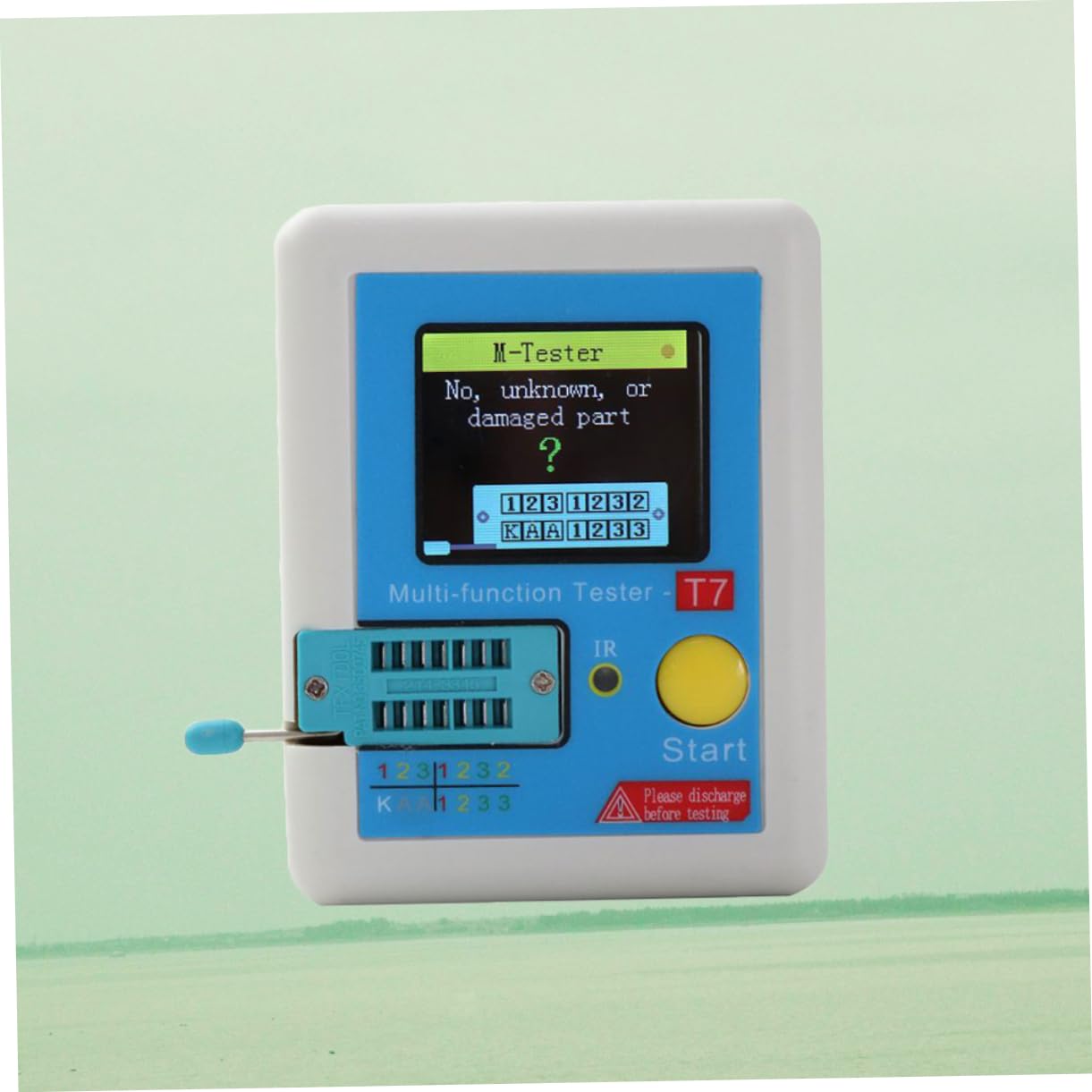 1pezzi Tester Induttanza Colori Misuratore e Capacità Per Componenti Elettronici Multi-