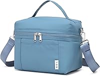 Vista 33 de NOL Natural Organic Lifestyle Bolsas de almuerzo aisladas para mujeres Bolsa refrigeradora Nailon ligero impermeable Lonchera para el trabajo