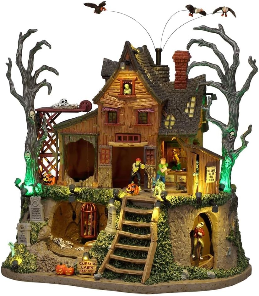 Lemax The Cursed Cabin, with 4.5V Adaptor