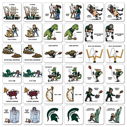 Image of YouTheFan NCAA Officially-Licensed Memory Match Game - Humorous, Team-Specific, Original Hand-Drawn Artwork, Fun for the Whole Family, for Fans Young and Old