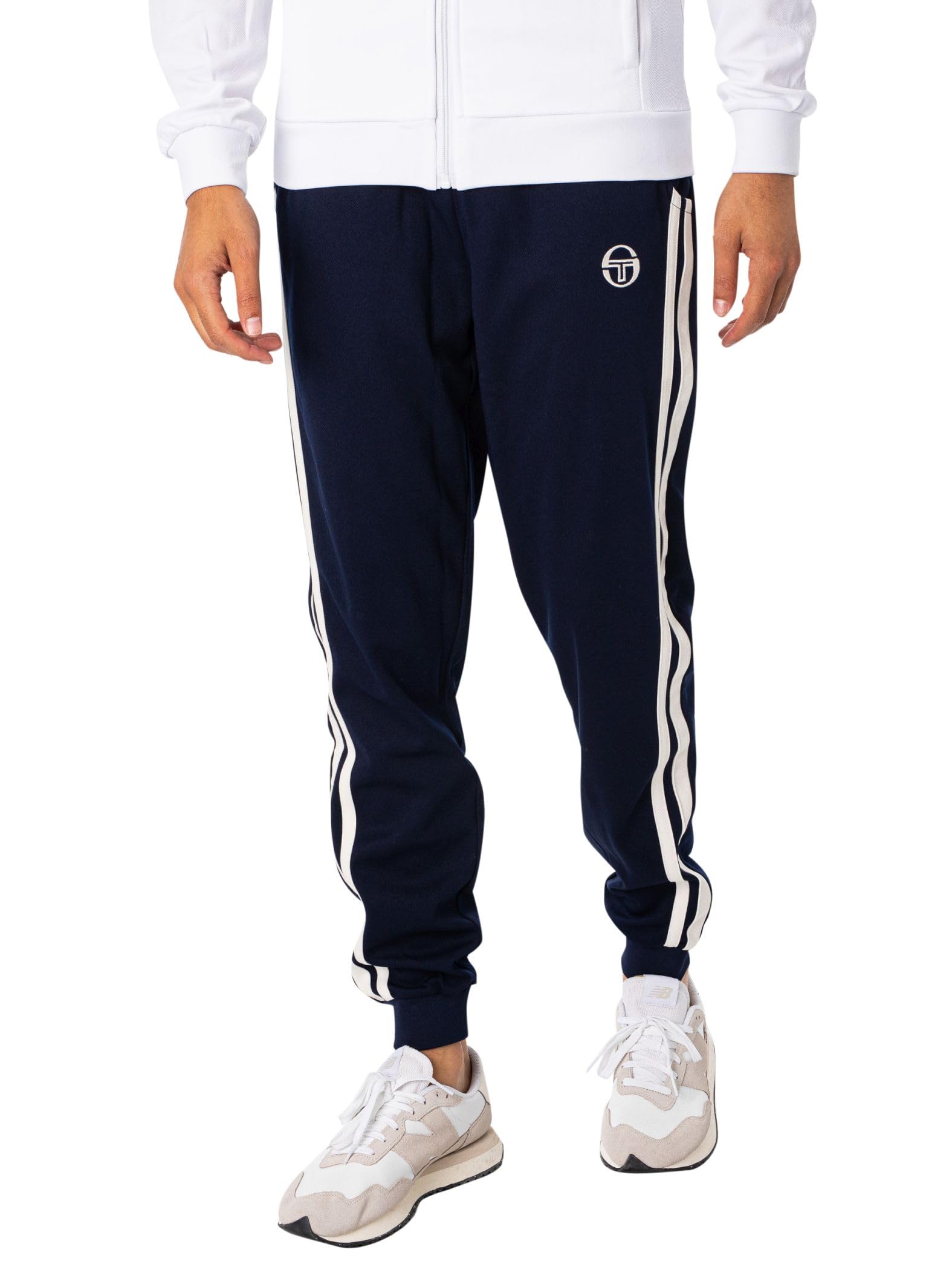 Sergio Tacchini Men's Maritime Blue/Gardenia New Damarindo Track Joggers, Xxl