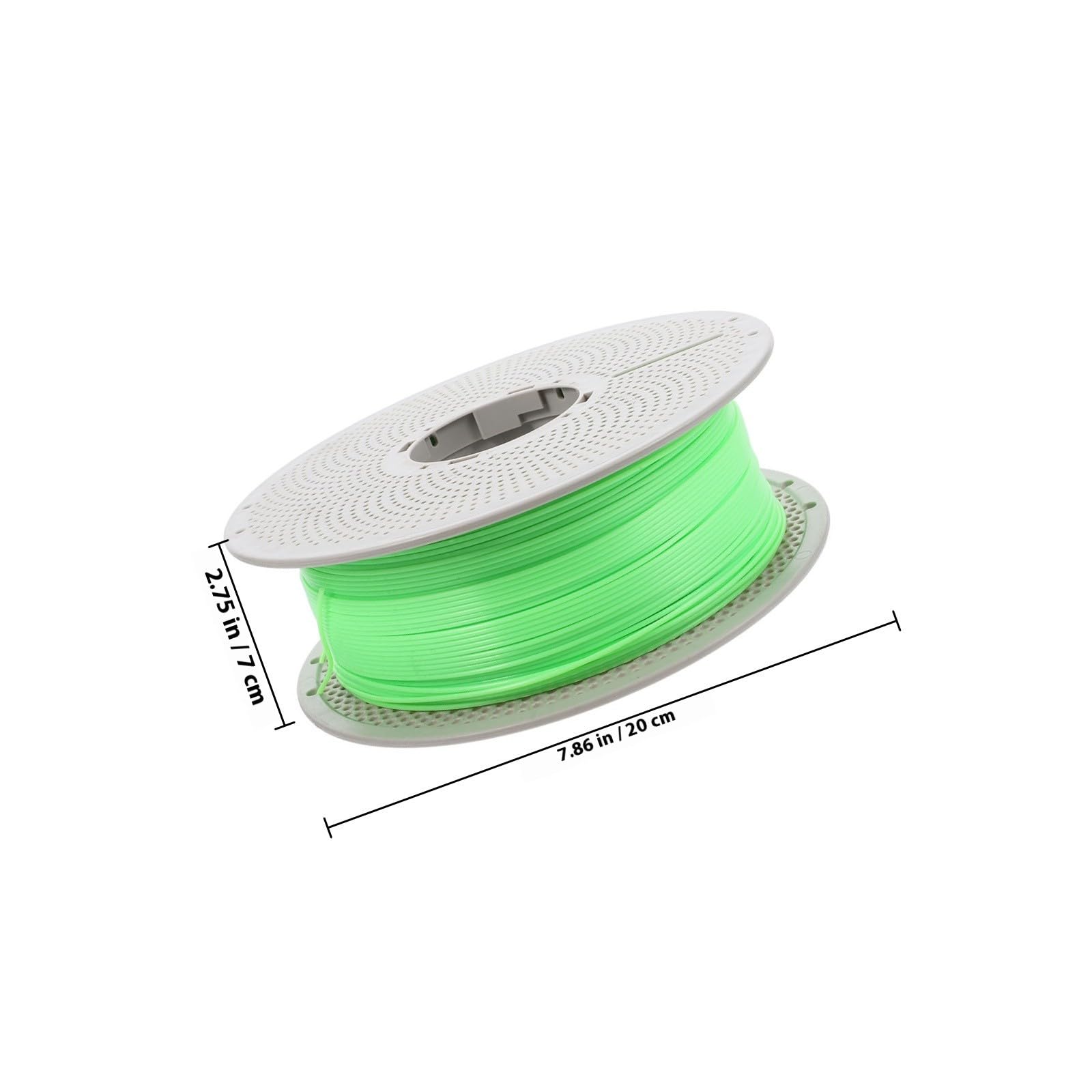 INOOMP Filamento Verde para Impresora 3d Función Luminiscente, Material Abs y Petg, Suministros Versátiles para Proyectos Creativos de Impresión 3d