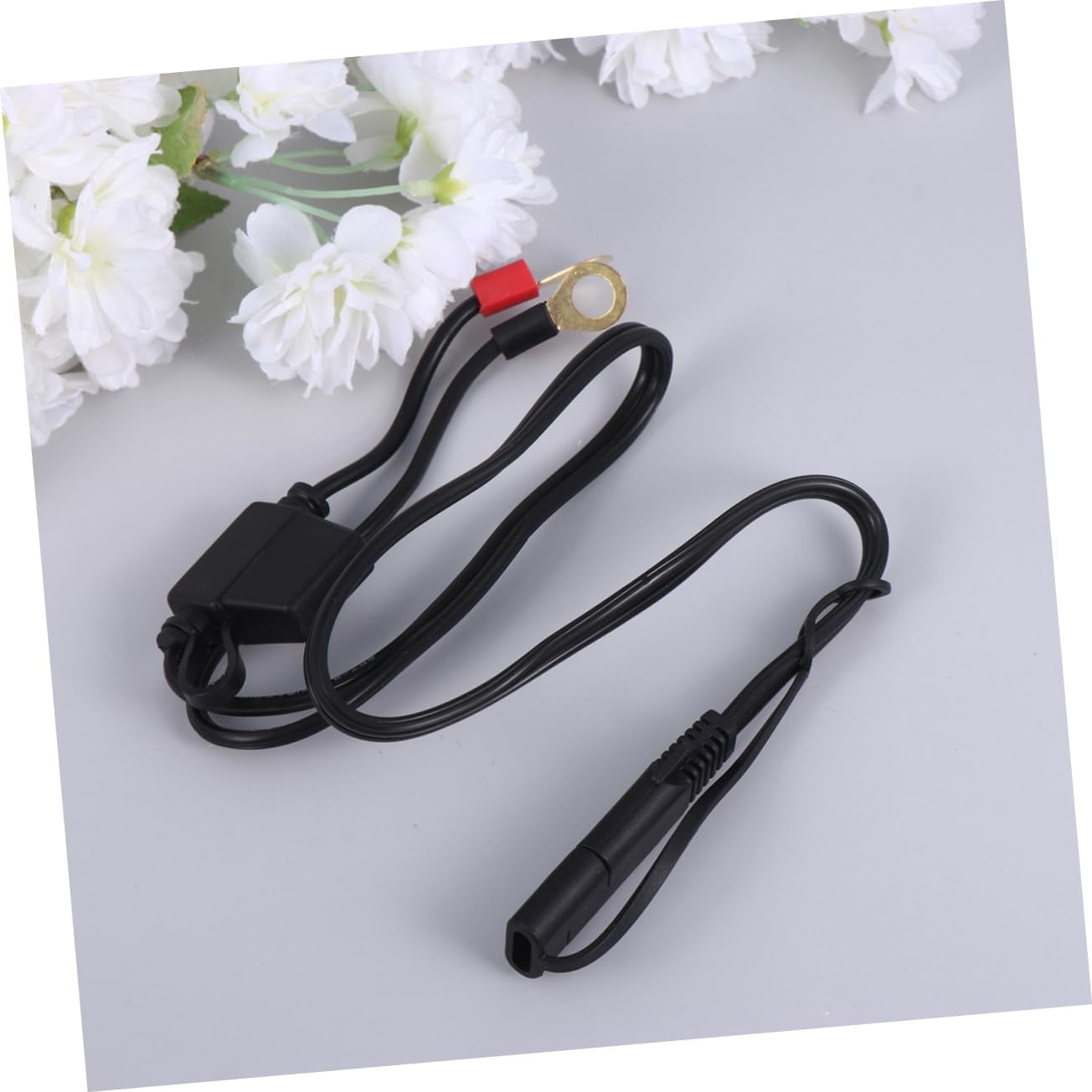 OUNONA 12v Motorcycle Cable Auto Battery Charger Power Cable Motorcycle Easy to Use Outdoor Charging Tool
