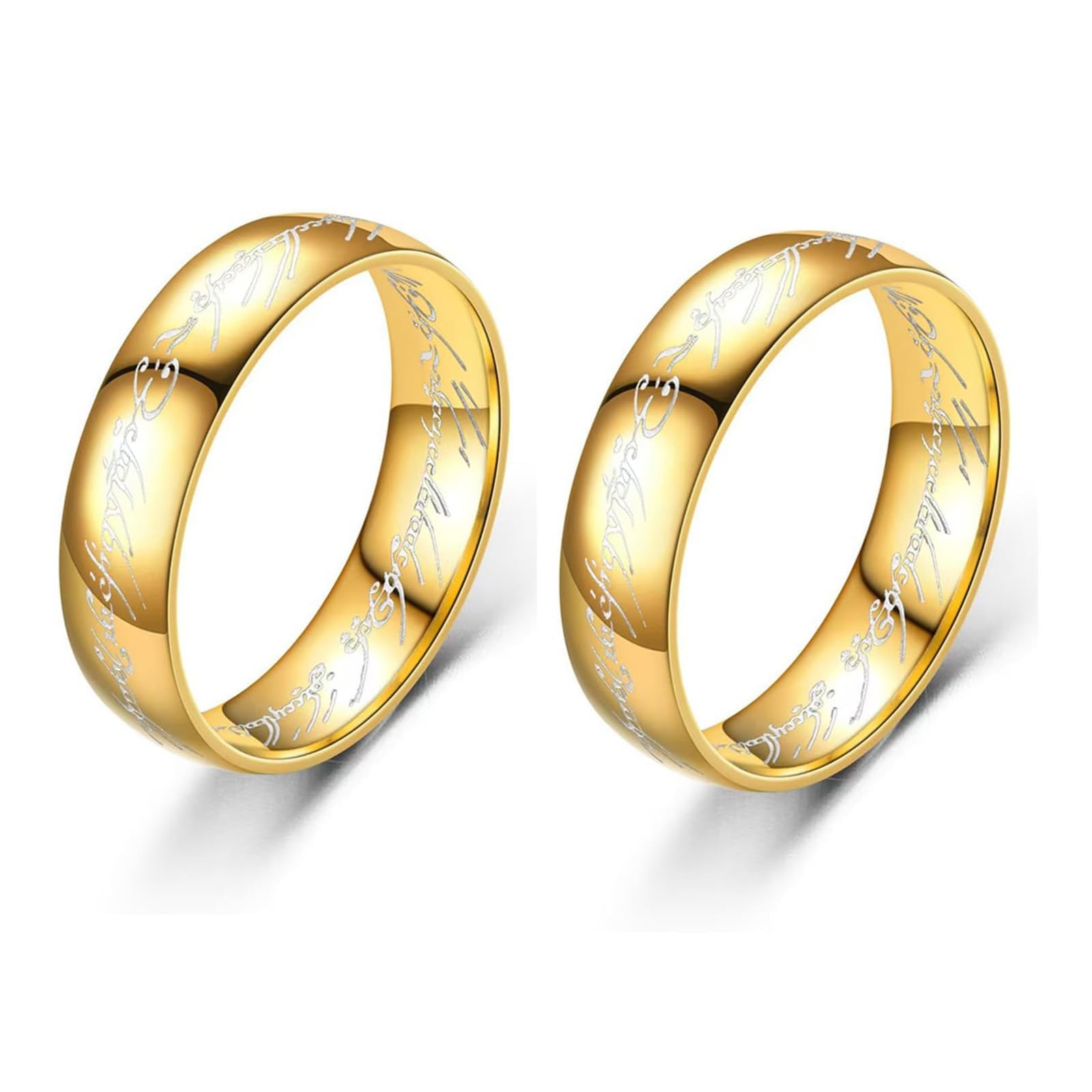 2PCS Rings, Ring for Men, Thumb Ring for Man - Adjustable Polished Jewelry for Boys and Gents, Fashionable and Durable Design