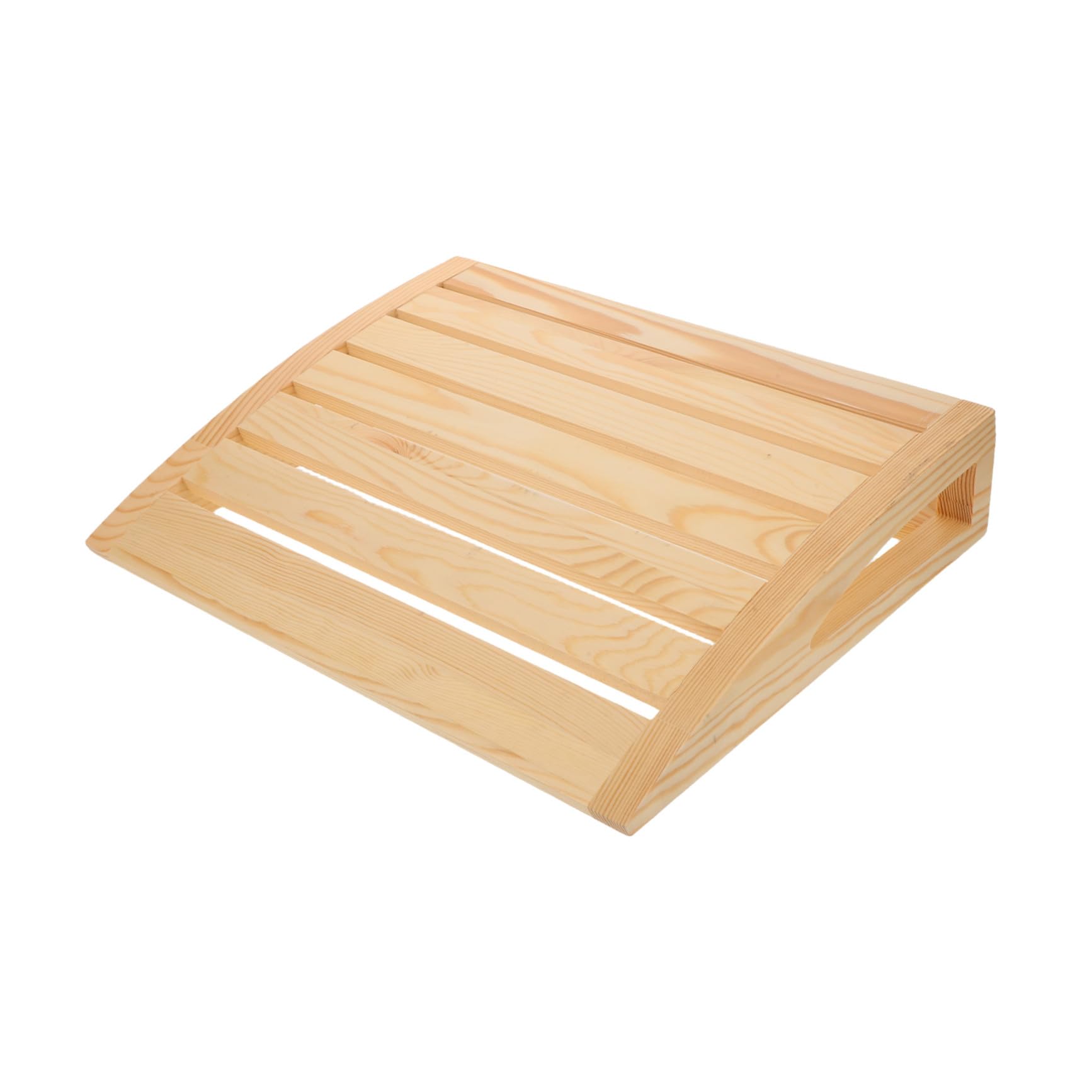 Toyvian Appui-tête Bois Naturel pour Sauna Coussin Ergonomique Fait Main pour Soutien Cervical Accessoire pour Spa et Vapeur Gestion Sueur Détente