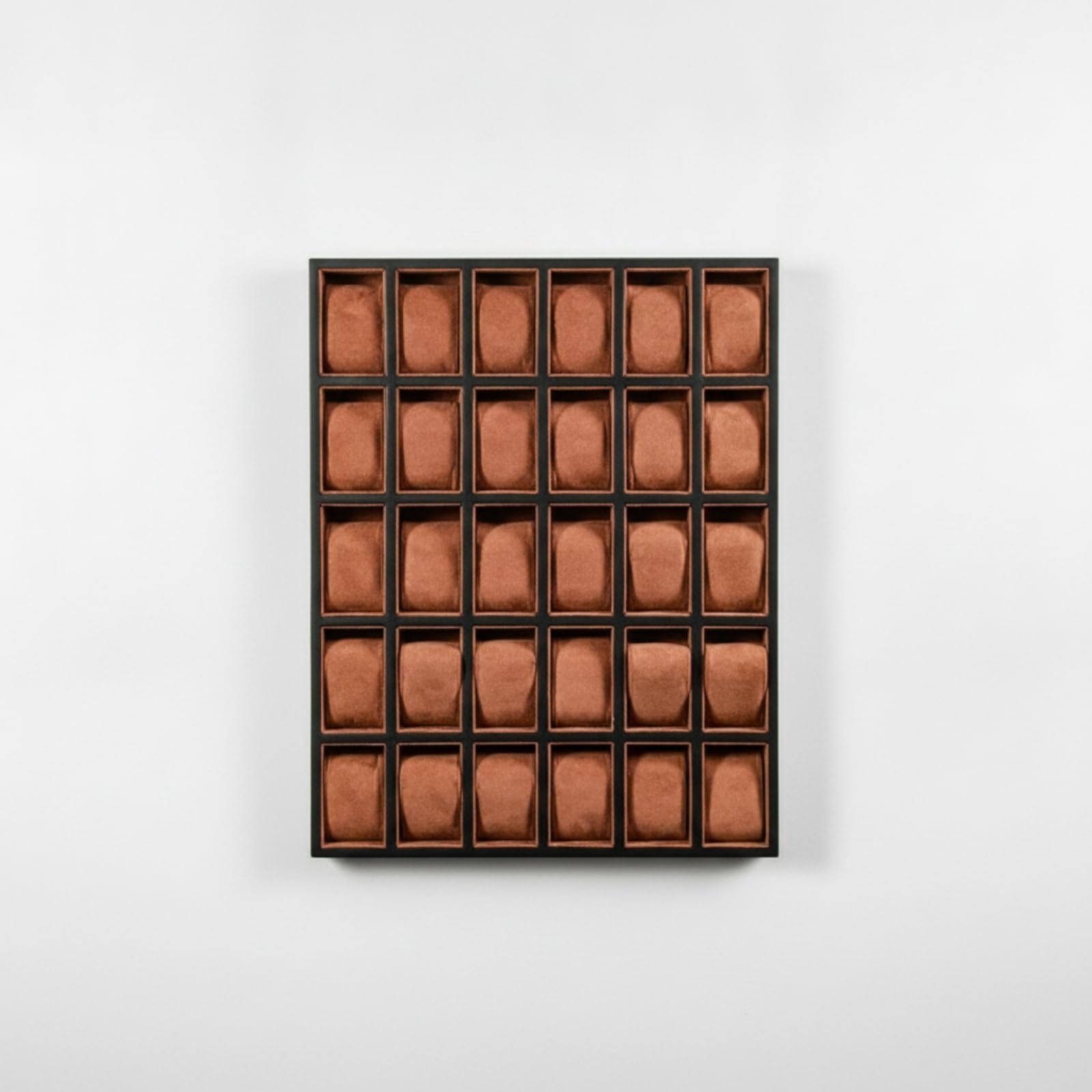 Organizador Relojes con 30 Compartimentos con Cojines Suaves y Estructura Piezas en Mostrador