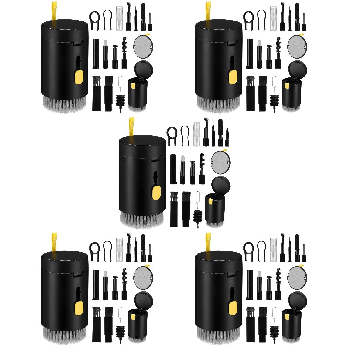 Mikikit 5sätze Reinigungsset Für Elektronische Geräte Inkl Bürsten Tuch Tastaturreinigung Für Linsen Kopfhörer Und Mehr Sanfte Reinigung Für Empfindliche Oberflächen Tragbar Und