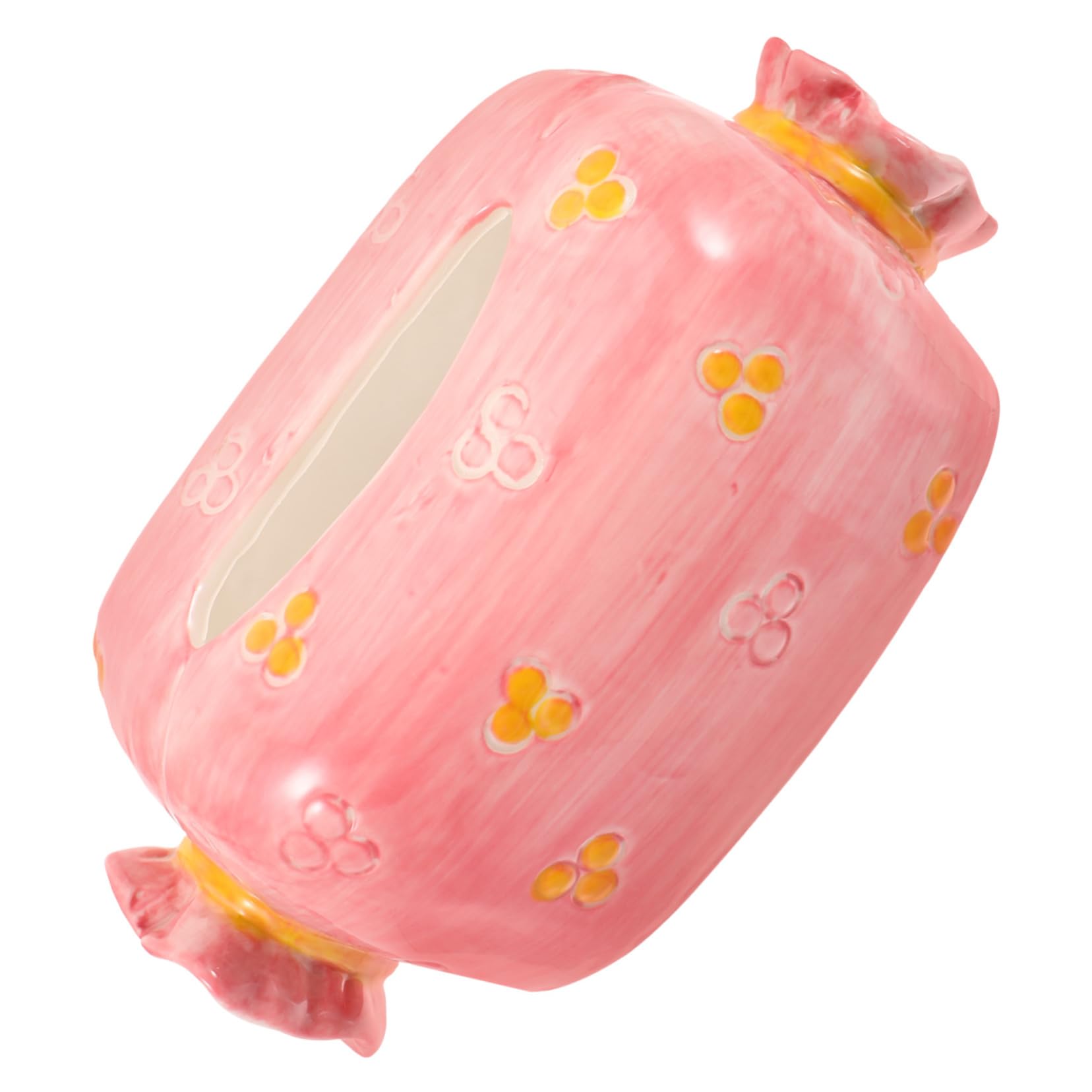 Unomor Cute Candy Paper Box Stylish Tissue Dispenser Napkin Holder for Home Office Car Ceramic Decorative Storage Box