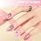 GAOY Glitter Gel Nail Polish, 16ml Pink Sparkly Gel Polish, Diamond Shiny Soak Off Glitter UV Light Cure for Nail Art, 1125 Pink Bloosms