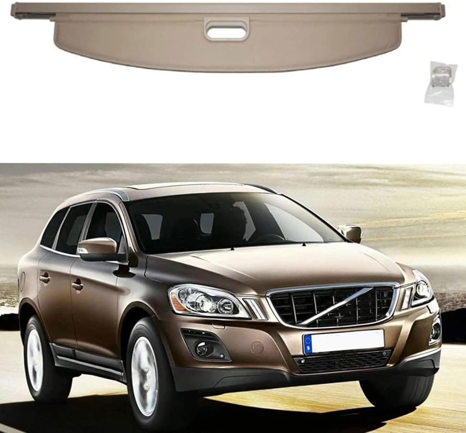 Cubierta de maletero trasero para Volvo XC60 2009-2017 estante protector de carga