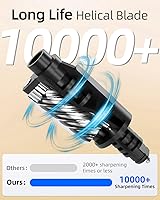 Vista 6 de Zmol Sacapuntas eléctrico para aula, sacapuntas de alta resistencia para lápices de colores, parada automática súper afilada y rápida, sacapuntas