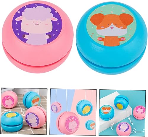 Miniatura 5 de BRIGHTFUFU 2pcs Yo-yo Wooden Yoyo Kid Toys Kids Yoyo Toy Yoyo for Beginners - for Kids Boys Yoyo Kids Bearing Toys Wood Baby Toy Boy Gift Baby