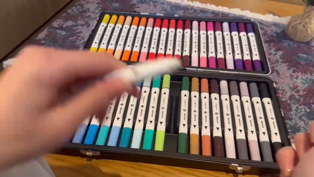 Amazon.com: SAVZJSD 40 Colors Alcohol Markers, Premium Dual Tip