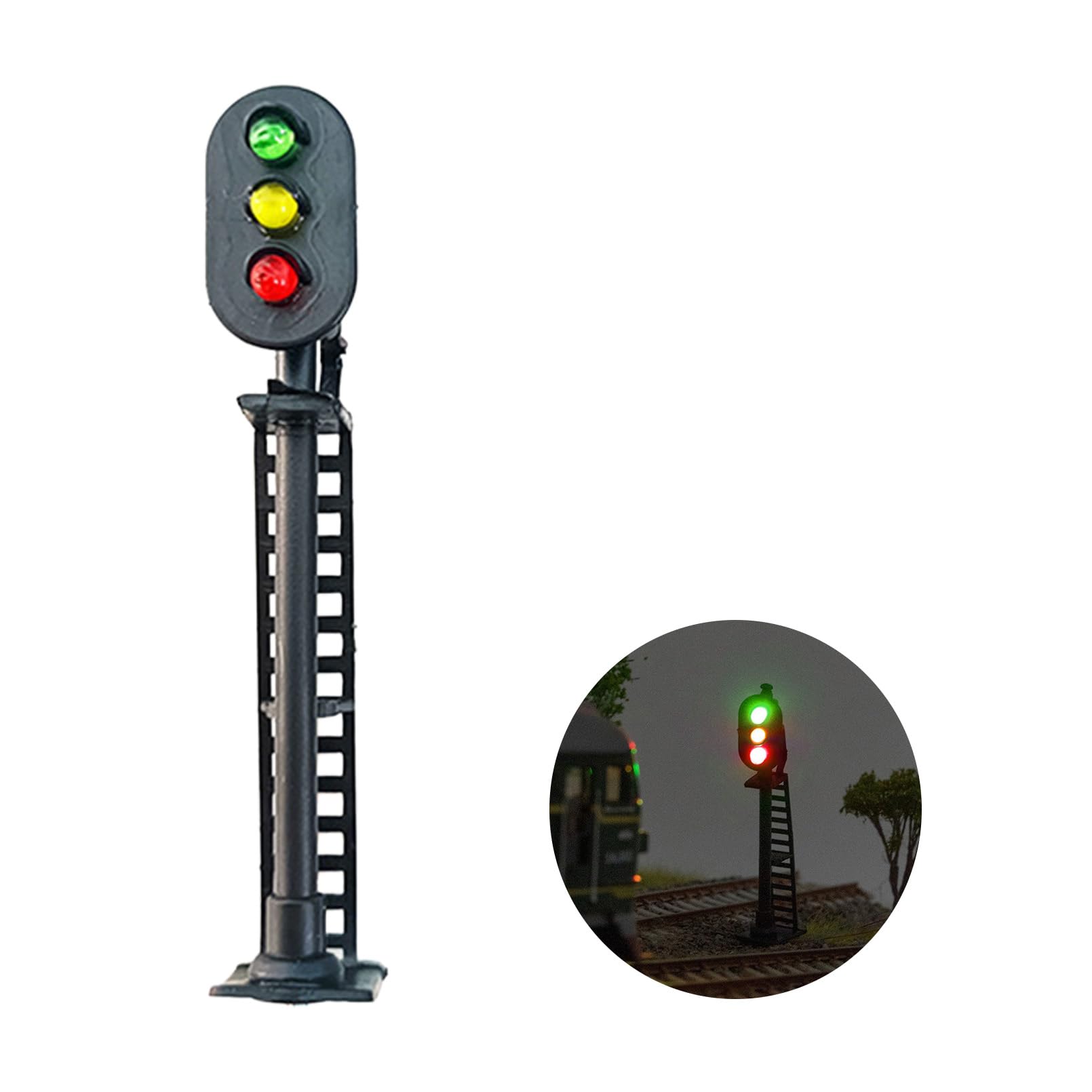 Amazon | シャンディニー 鉄道模型 信号機 LED点灯 ミニチュア