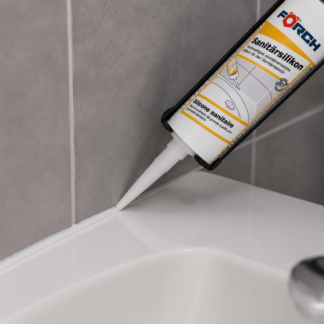 Förch Sanitärsilikon, acetat hochviskos (3, transparent)