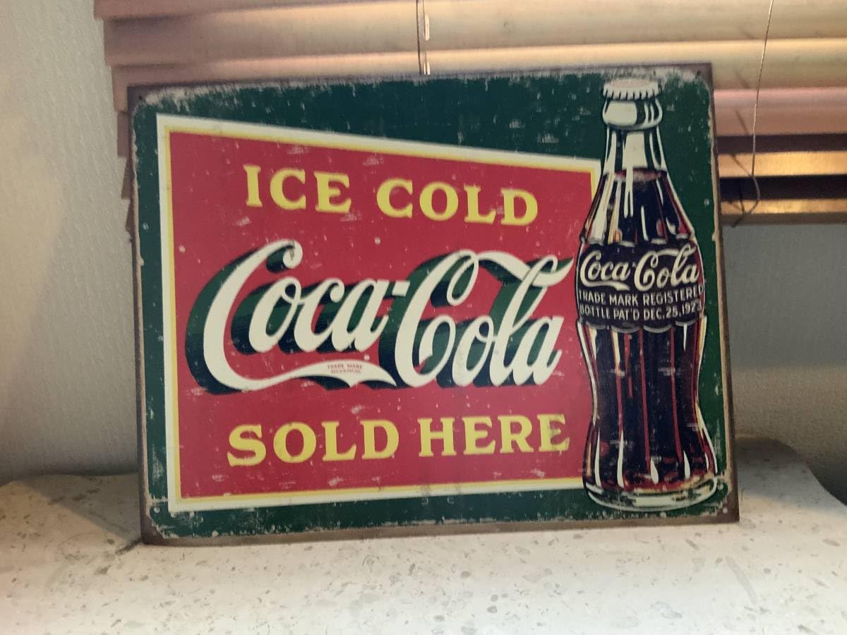 コカコーラブリキ看板(レア・アイテム！)