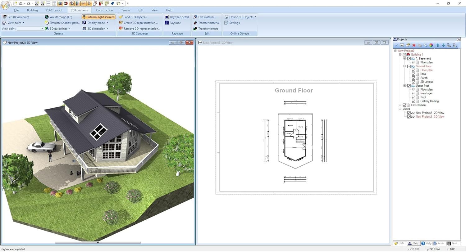 3D CAD 11 PRO - The professional CAD solution, from blueprints to interior design, Architecture for Win 11, 10