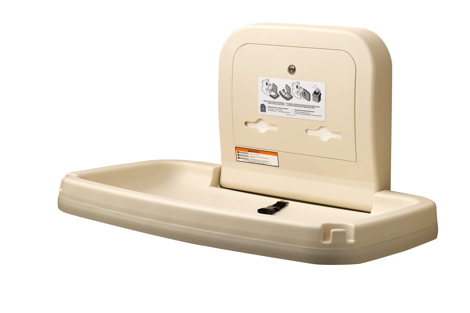 Koala Kare KB20000 Horizontal WallMounted Changing Station Polypropylene