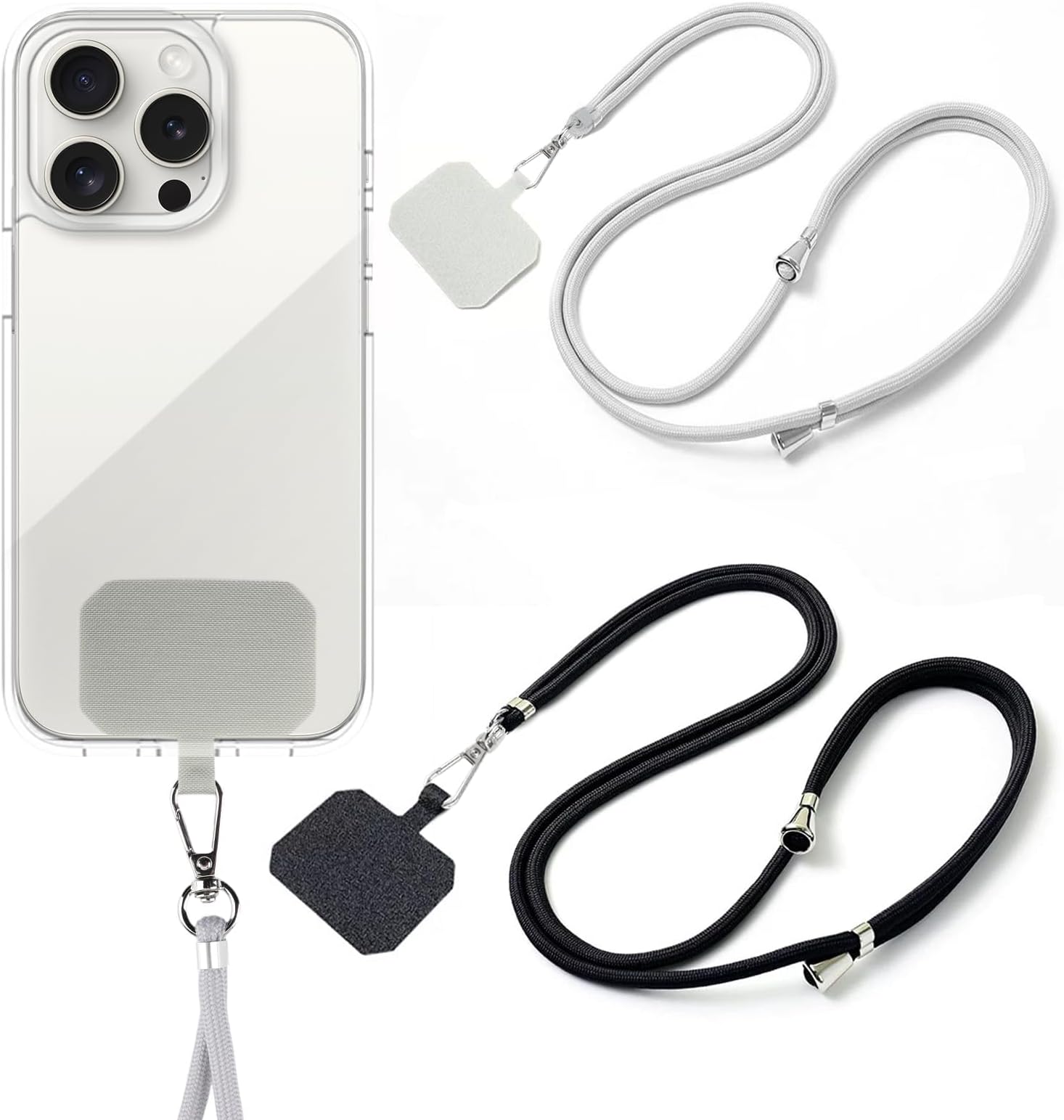 2 Pads Mobile Phone Lanyard with 2Pcs Phone Patch Tether Tab,H HOME ...