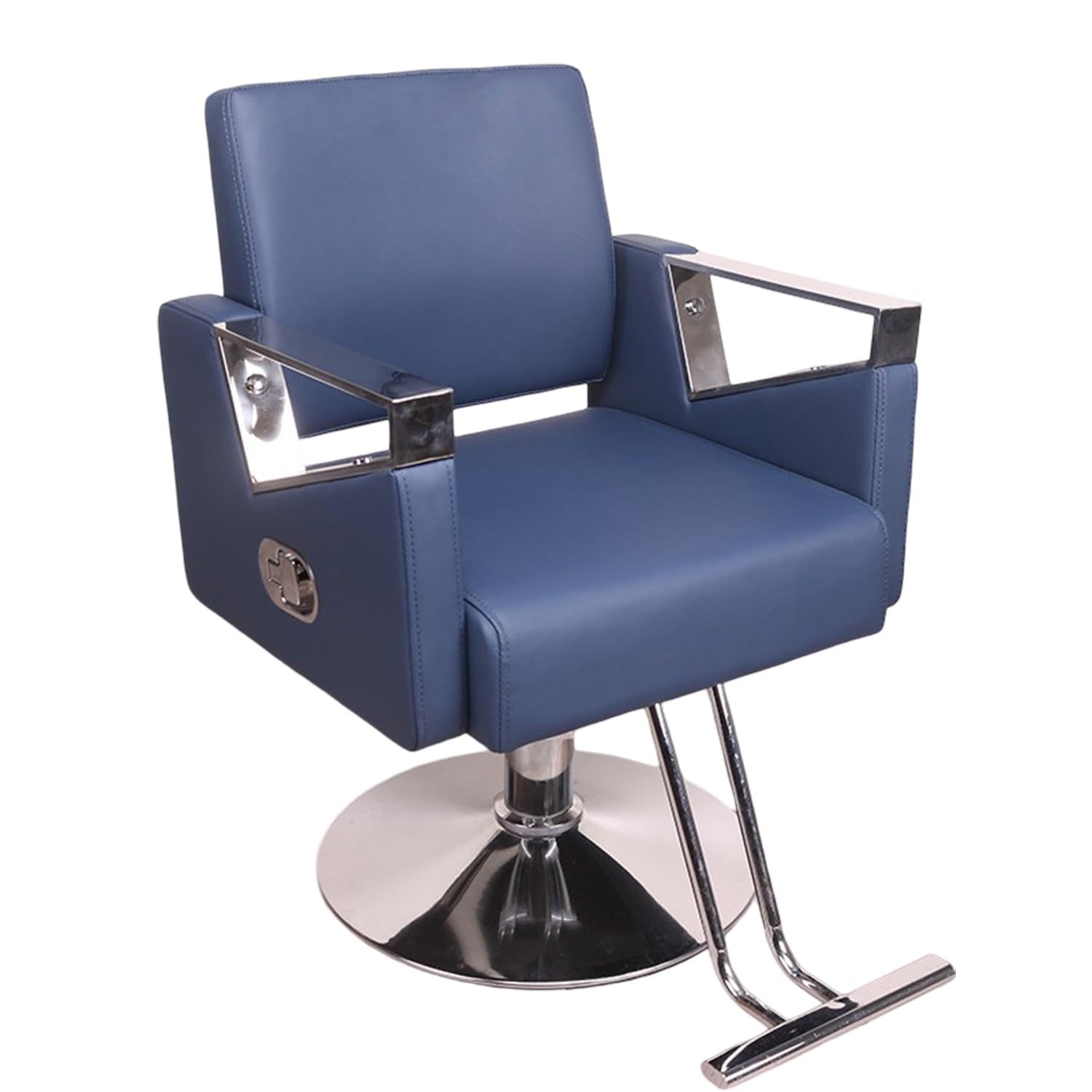 Labasuan Salon Chair Styling Barber Chair, Reclining Salon Chair, PU Leather Multi-Function Shampoo Chair for Beauty Salons and Barbers(Blue,A)