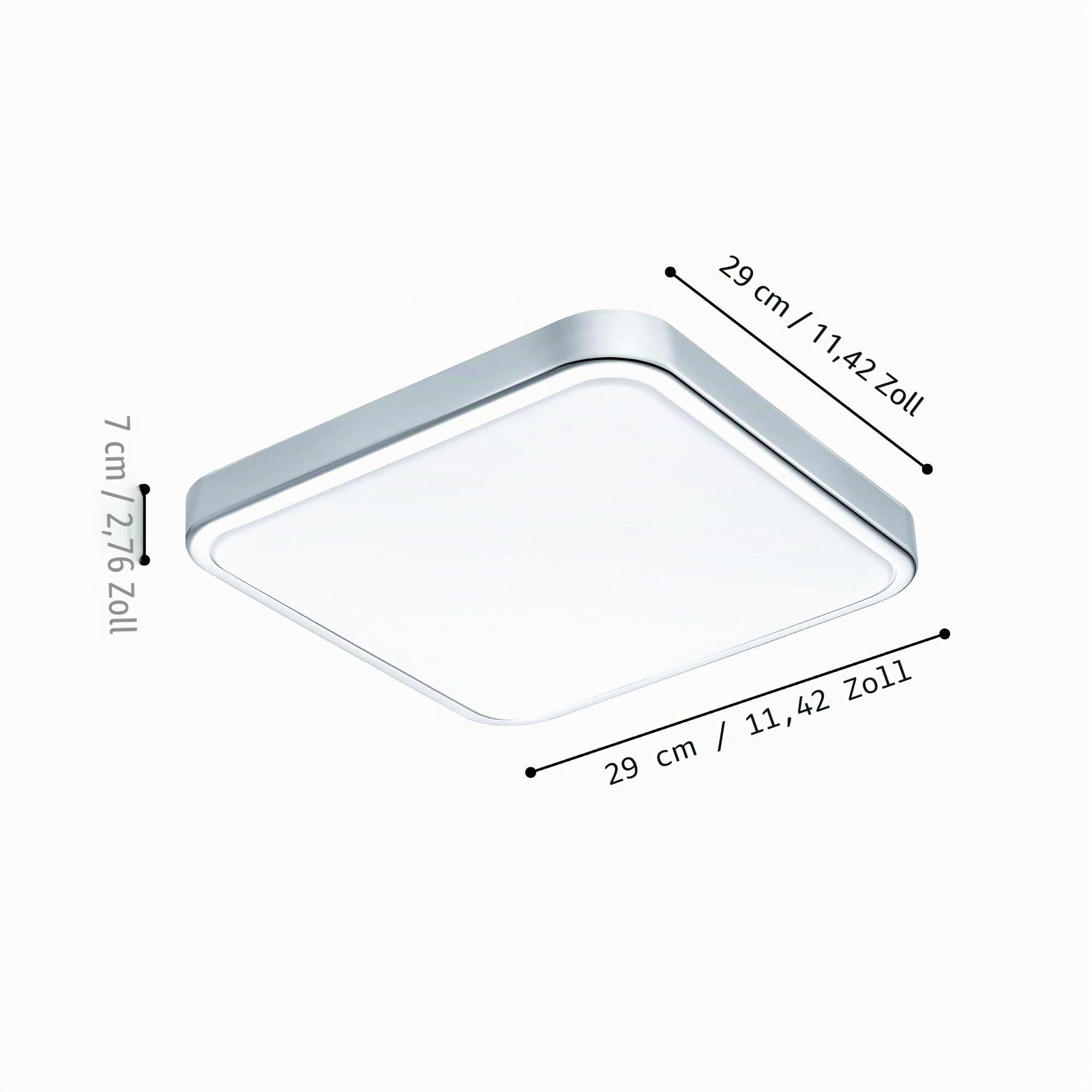 EGLO LED Badezimmer-Deckenlampe Manilva 1, 1 flammige Deckenleuchte