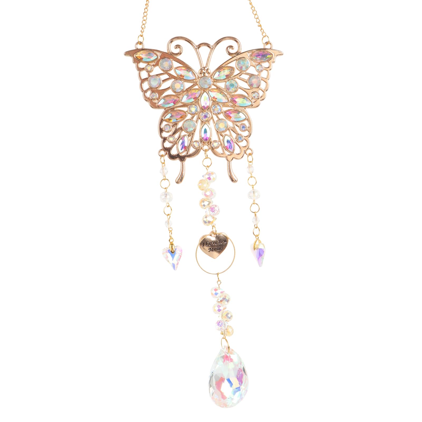 MINGBOLIN Butterfly Crystal Suncatcher for Windows, Rainbow Maker Gift