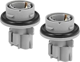 2 Pcs No.9007599106 Front Turn Signal Lamp Socket for Toyota Avalon 2000-2004, Durable Plastic Gray Car Lamp Socket