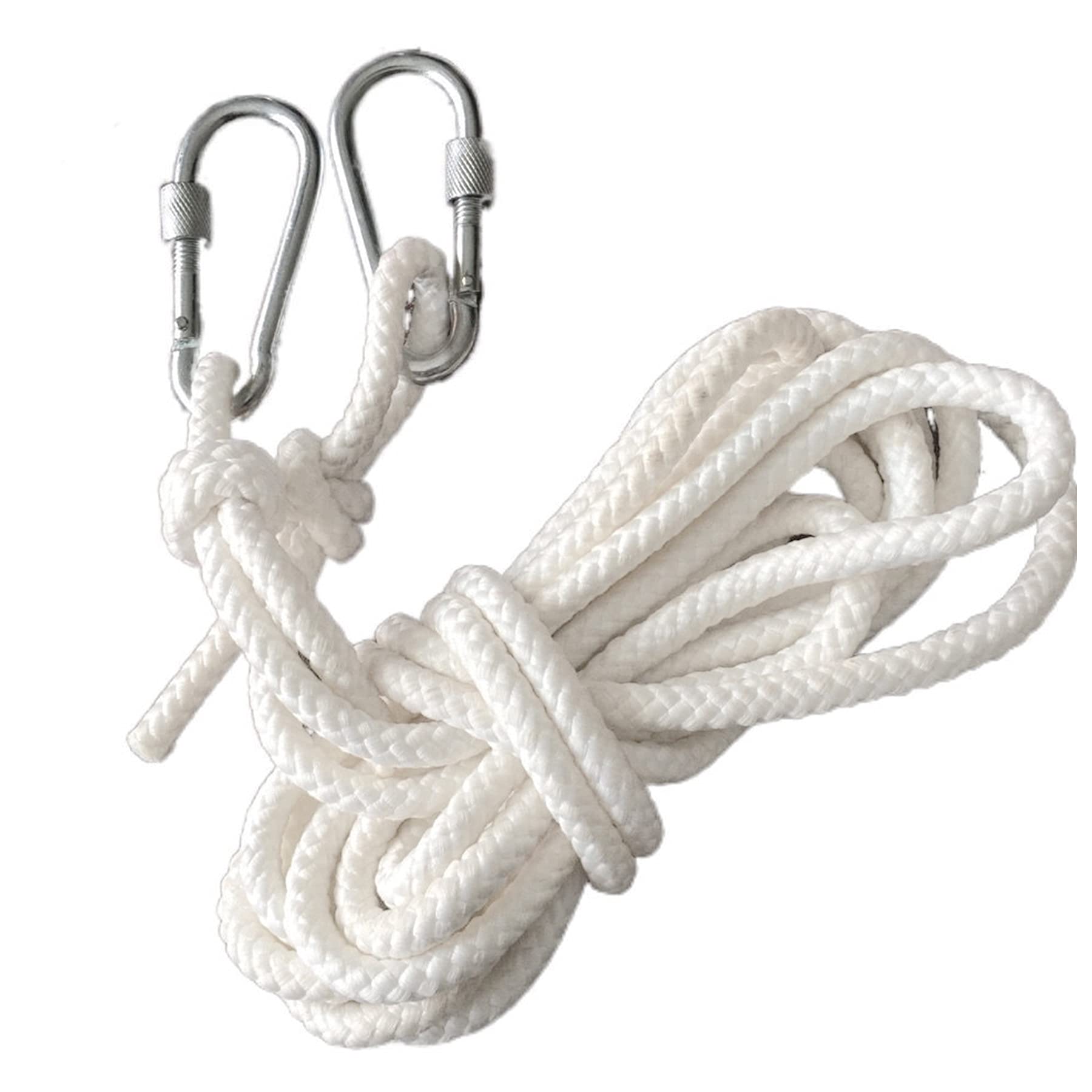 Corde à linge camping de 3m en polyester résistant avec 2 mousquetons