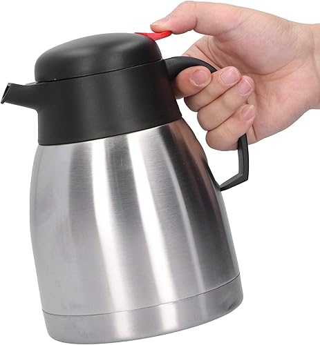 Miniatura 7 de Jarra térmica de café de acero inoxidable, botella de vacío de doble pared, dispensador de bebidas de té y agua, servidor térmico aislado (1.5L)