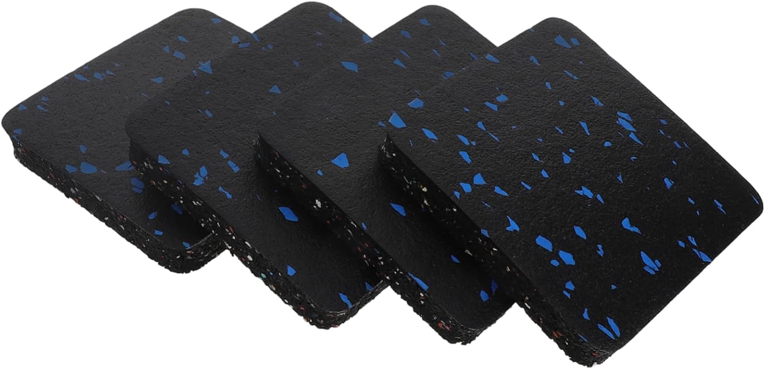 HEMOTON Gym Floor Mats Exercise Equipment Mats Anti Vibration Pad for Treadmill Bike Elliptical Soundproof Non Slip