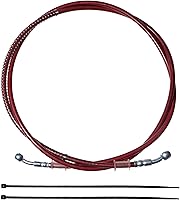 Vista 17 de PRO BAT - Manguera de línea de manguera de freno hidráulico trenzada de 70''/175cm para scooter GY6 chino, ATV, Dirt Bike, Go Kart, 10mm de extremos