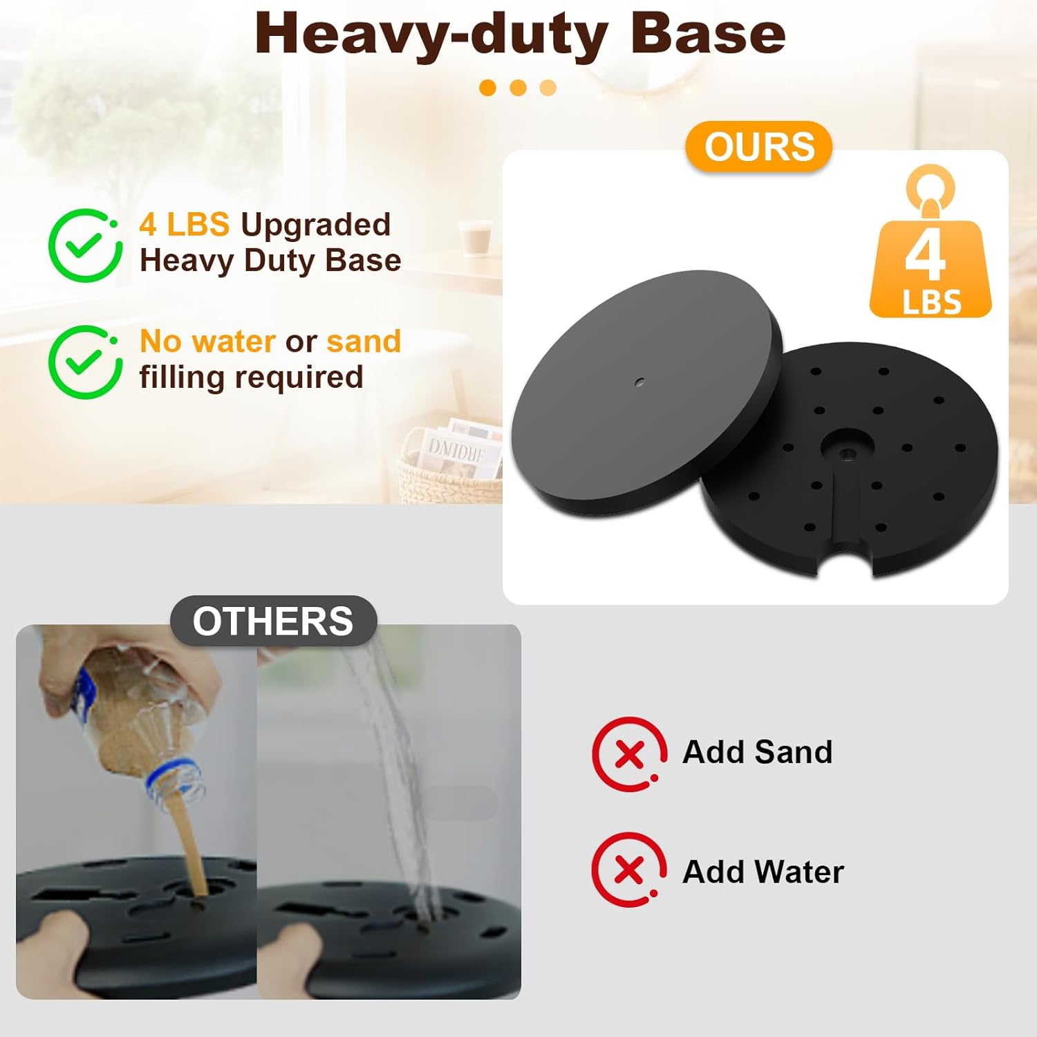 Sign Holder Stand 8.5x11 Inch, Adjustable Floor Standing Sign Holder for Display with Heavy Duty Base Wooden Frame Signage Stand for Malls, Shop, Restaurants - Image 4