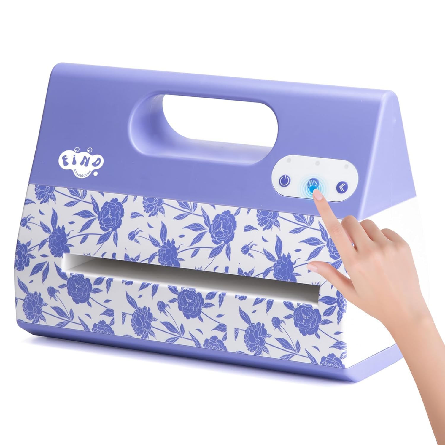 Portable Automatic A4 Die Cutting Machine,Electric 9 inch Embossing Machine kit for CardMaking，Crepe Paper Flower Making