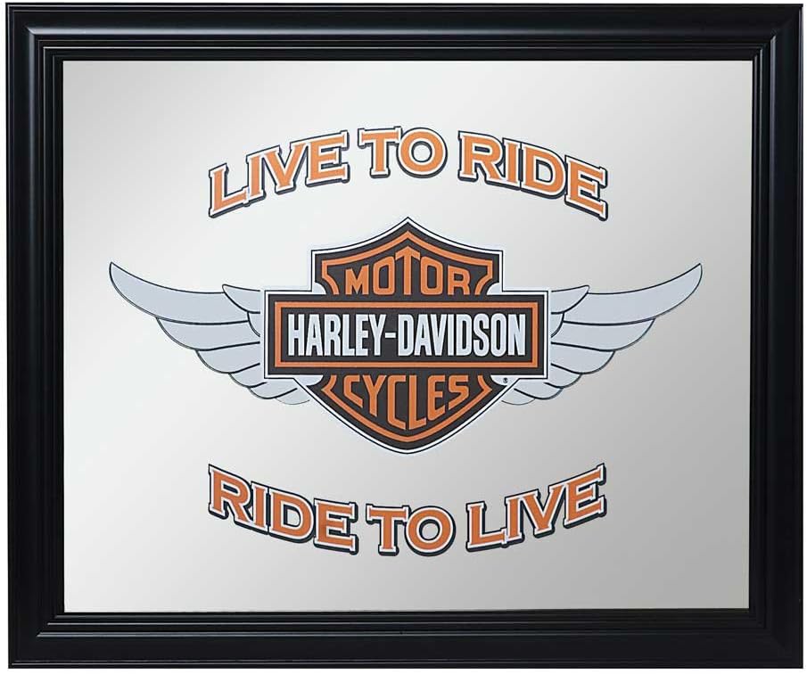 Harley-Davidson Winged Bar & Shield Pub Mirror, 22.5 x 17.5 Inches HDL-15217