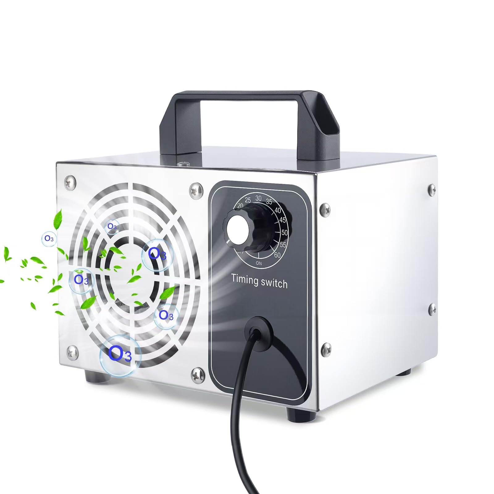 Industrieller Ozongenerator 40000 mg/h 300㎡ mit Timer, Luftreiniger für Wohnung Garage Hotel