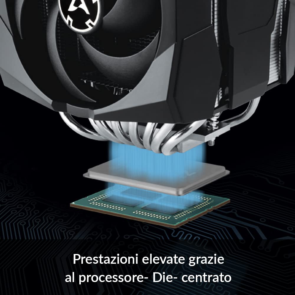 ARCTIC Freezer 50 TR - Dissipatore CPU a Doppia Torre compatibile con compatibile con AMD Ryzen Threadripper SP3, sTR4 con A-RGB, Due Ventole di Pressione Ottimizzate, con 8 Tubi di Calore per Massime