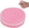 Squishy Oreo Cookie Stress Toys for Kids Adults, Sensory Toys, Relief Squeeze Toys Squishy Toy Pink
