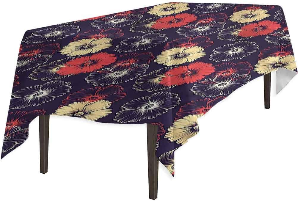 Aishare Store Rectangle Table Cloth, Floral Exotic