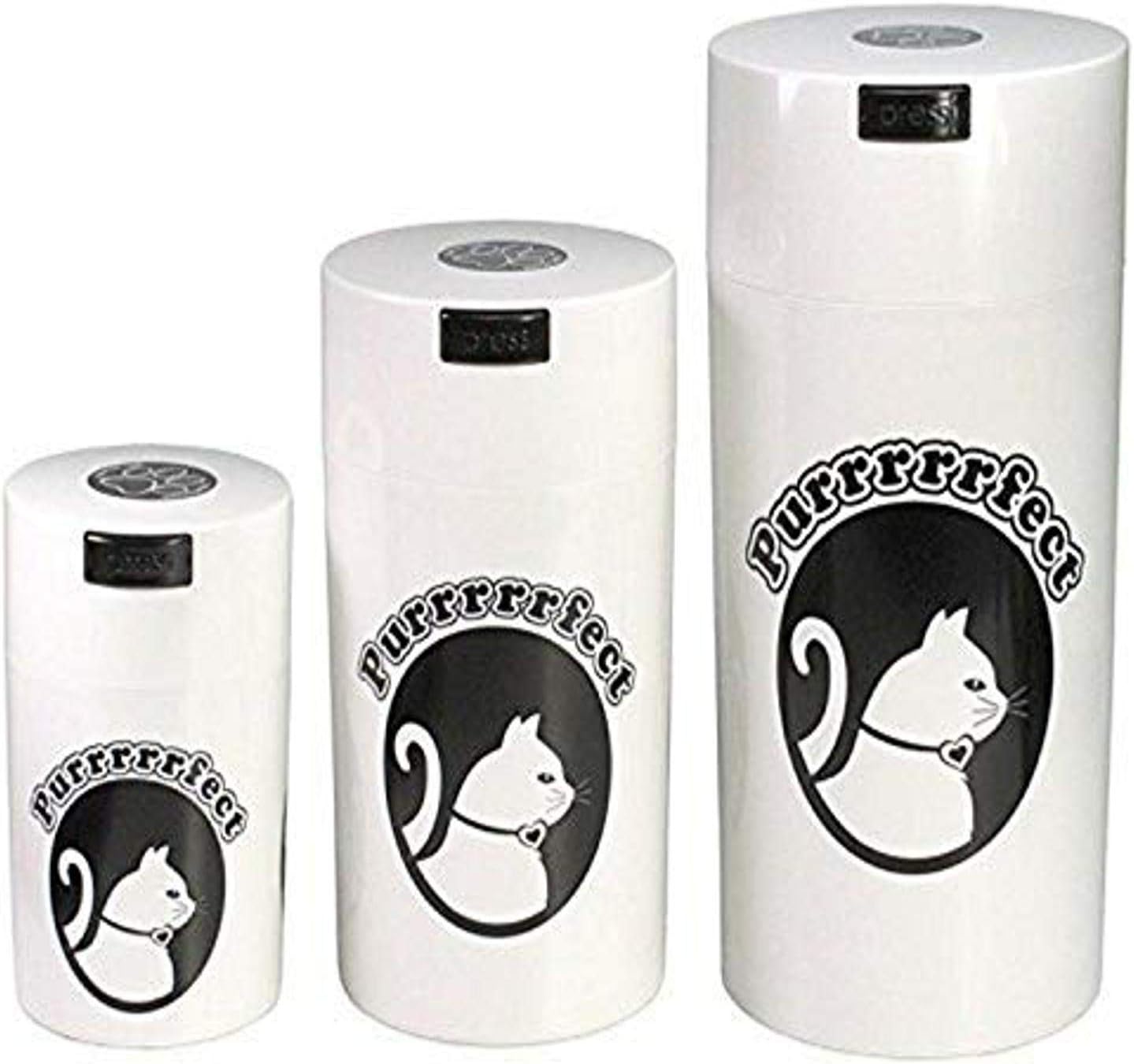 Pawvacs Set of 3 ( 6, 12, 24 Ounce ) Vacuum Sealed Pet Food Storage Containers