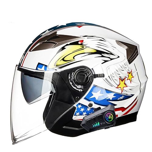 バイク用ヘルメット ジェットヘルメット ダブルシールド」の人気商品