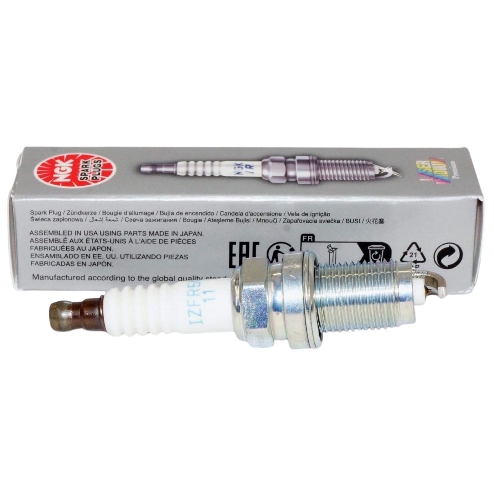 Amazon.com: NGK 3657 Laser Iridium Spark Plug IZFR5K11 (6 Pack
