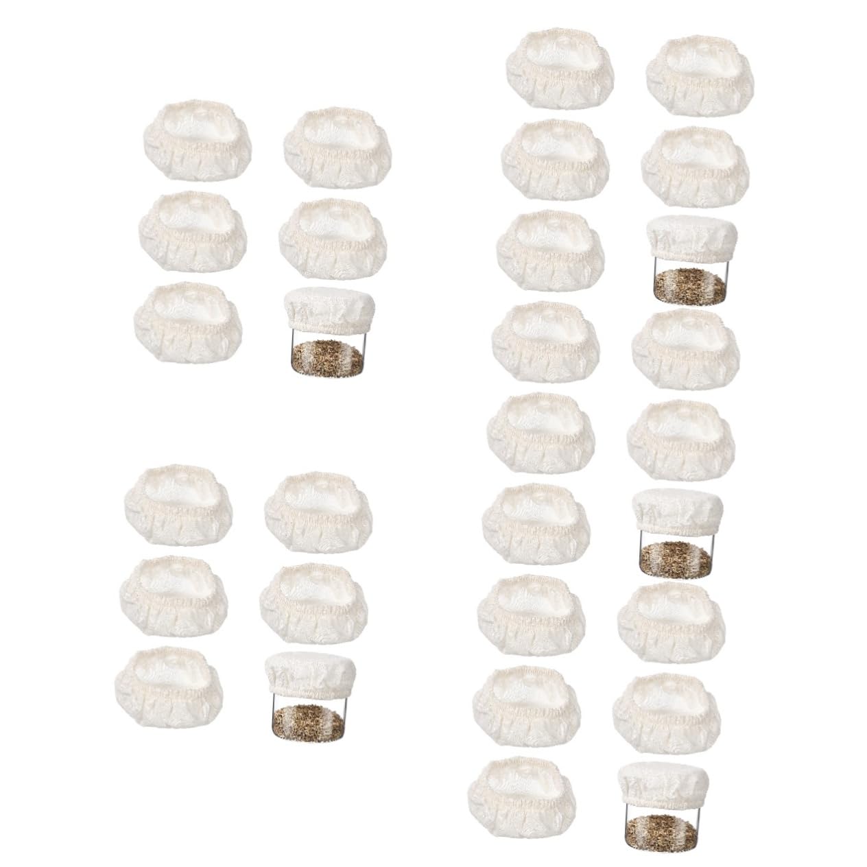 IMIKEYA 5 set di copertura in tessuto per serbatoio, coperchio superiore, ciotola riutilizzabile, coperchi per barattoli per alimenti, barattolo di stoccaggio, 5 pezzi x 5